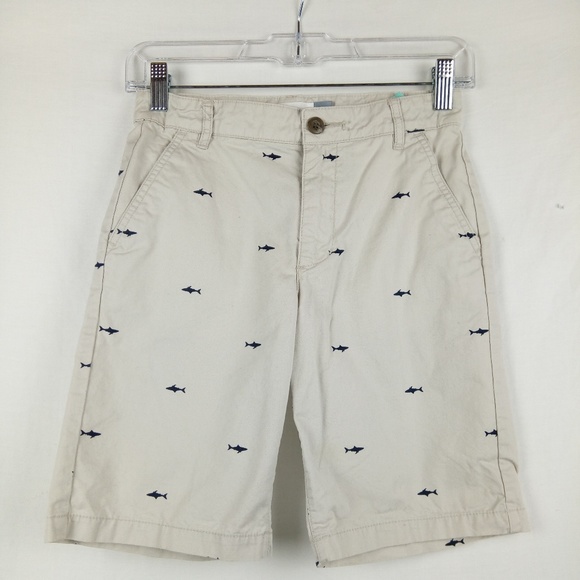 Old Navy Bottoms Shorts Boys Size 10 Tan Shark Print Poshmark